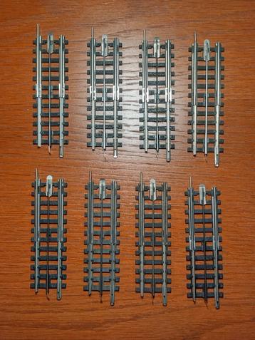 Trix Express 4389 - Rechte overgangsrails 88mm (8x) beschikbaar voor biedingen