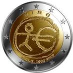 2 Euro Ierland 2009 - 10 jaar EMU - UNC, Postzegels en Munten, Munten | Europa | Euromunten, 2 euro, Ierland, Losse munt, Verzenden