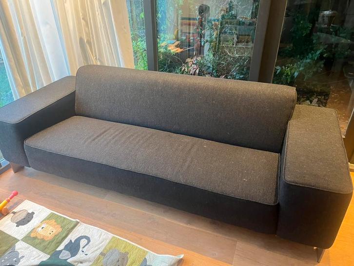 Palau finch 3-zits zwartgrijs, Huis en Inrichting, Banken | Bankstellen, Zo goed als nieuw, Rechte bank, Driepersoons, 200 tot 250 cm