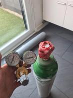 Argon 100% gevuld 10L + Reduceerventiel, Doe-het-zelf en Verbouw, Ophalen of Verzenden, Zo goed als nieuw, Tig