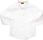 Vinrose blouse maat 116 wit linnen, Kinderen en Baby's, Kinderkleding | Maat 116, Jongen, Vinrose, Ophalen of Verzenden, Zo goed als nieuw