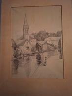 Oud schilderij van de beek in hillegom, Ophalen