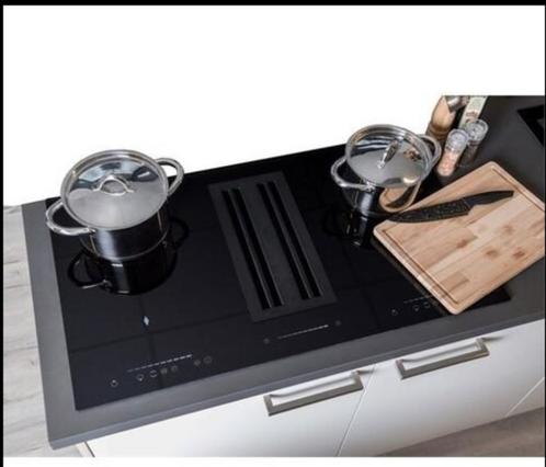 KOOKPLAAT MET AFZUIGING Von Reiter VREKI9050/4-21FlexML, Witgoed en Apparatuur, Kookplaten, Nieuw, Inbouw, Inductie, 4 kookzones