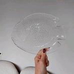 Arcoroc France visbordjes 4 stuks (kan per stuk), Ophalen of Verzenden