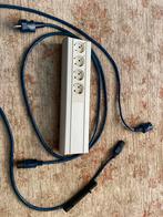 Audiofiel stekkerblok met afgeschemde kabels, Audio, Tv en Foto, Audiokabels en Televisiekabels, Ophalen of Verzenden, Zo goed als nieuw