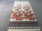 Vintage gordijn met bloemmotief - klassiek en authentiek, Huis en Inrichting, Ophalen, Zo goed als nieuw, Minder dan 100 cm