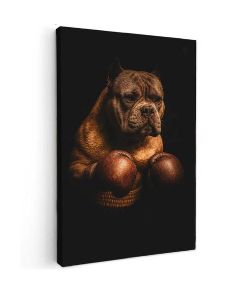 Canvas schilderij 60x40 cm bokser, Antiek en Kunst, Kunst | Schilderijen | Modern, Ophalen of Verzenden