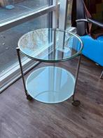 Ikea Strind glazen side table by Ehlen Johansson, Huis en Inrichting, Tafels | Bijzettafels, Minder dan 55 cm, Rond, Ophalen, 45 tot 60 cm