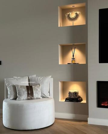 Ronde Loveseat Paris met kussens - Uit eigen atelier beschikbaar voor biedingen