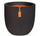 Capi pot bol II Smooth NL Ø35 H34 zwart, Tuin en Terras, Bloempotten, Kunststof, Rond, Nieuw, 40 tot 70 cm