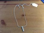 fijne slangenketting met hanger met strass. nieuw, Ophalen of Verzenden, Nieuw, Met strass