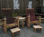 Wijnvat relaxstoel set, Ophalen of Verzenden, Zo goed als nieuw, Hout, Stoel