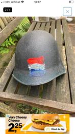 Zwitserse leger helm oud, Ophalen of Verzenden, Landmacht, Nederland, Helm of Baret
