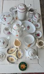 Partij brocante bloemenservies diverse soorten, Ophalen