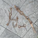 Oude paarden bits, 3 stuks, antiek, decoratie, Dieren en Toebehoren, Ophalen of Verzenden, Zo goed als nieuw, Overige soorten