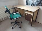 Gratis afhalen : bureau en bureau stoel., Ophalen, Gebruikt