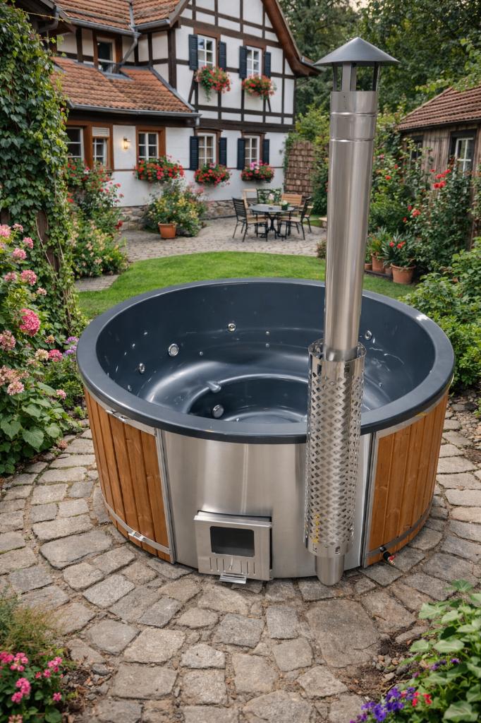 Luxe Acryl Hottub met Geïntegreerde Kachel, Verzenden, Nieuw
