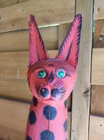 Houten Kat Beeld, Antiek en Kunst, Ophalen