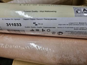 Eijffinger behang rosé betonlook. Voorraad aanwezig. beschikbaar voor biedingen