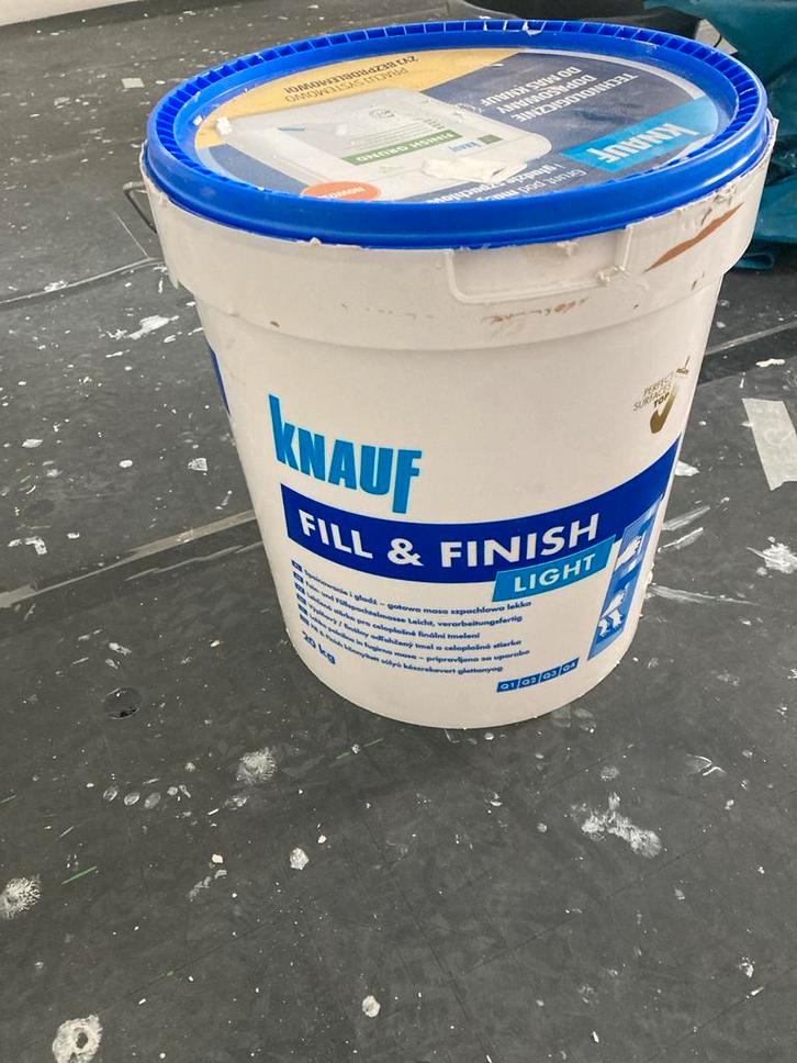 Knauf Fill & Finish Light - Kant-en-klare vulmiddel, Doe-het-zelf en Verbouw, Verf, Beits en Lak, Zo goed als nieuw, Verf, 5 tot 10 liter