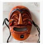 Mooi Chinees beeldje, maskertje, oosters, hout: China 10 cm, Antiek en Kunst, Curiosa en Brocante, Ophalen of Verzenden