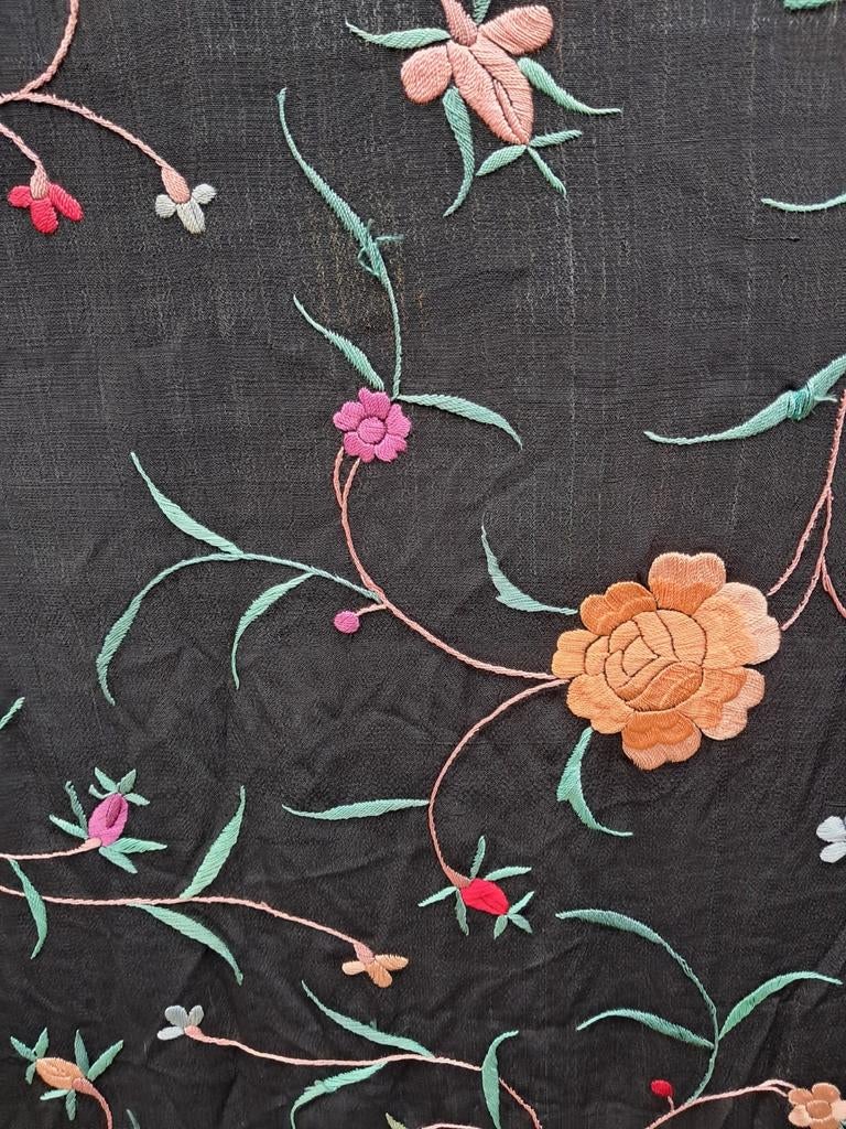 Antieke flamingo doek, Ophalen of Verzenden