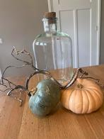 Brocante oude glazen apothekers fles, met kurk, Antiek en Kunst, Ophalen of Verzenden