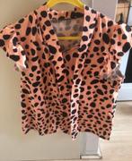 Leuke blouse met stippen, Ophalen of Verzenden, Zo goed als nieuw, Maat 36 (S), Beige