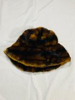 Moppy imitatie bont hoed bruin/zwart mits, Ophalen of Verzenden, Zo goed als nieuw, One size fits all, Hoed