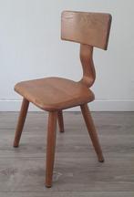 Vintage houten schoolstoetje, Ophalen of Verzenden, Gebruikt, Stoel(en)