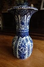 prachtig grote vintage Delfts blauwe keramische Boch vaas, Ophalen