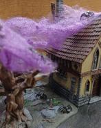 Spinnenweb / Spiderweb Paars Halloween Wargames, Verzenden, NL, Scenery en Zo, Info@sceneryenzo.nl