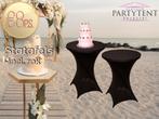 Statafel huren met zwarte rok voor trouwfeest, Ophalen, Nieuw, Overige
