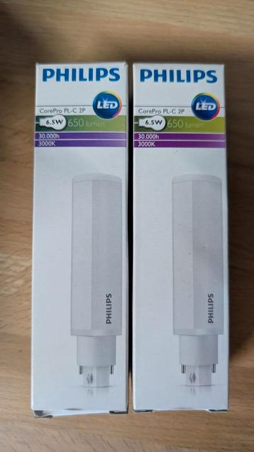 2x Philips CorePro PL-C 2P LED Lampen - Nieuw beschikbaar voor biedingen