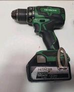 Hitachi 18 volt boormachine met 5 map accu, Doe-het-zelf en Verbouw, Gereedschap | Boormachines, Ophalen of Verzenden, Gebruikt