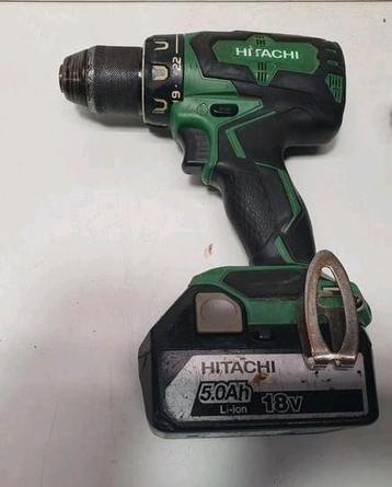 Hitachi 18 volt boormachine met 5 map accu  beschikbaar voor biedingen