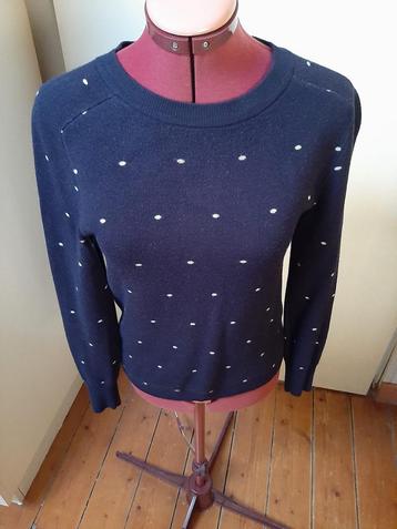 ZUMO heren trui blauw met witte stippen. Maat S. beschikbaar voor biedingen