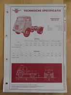 DAF 1500 DD Technische Specificatie folder 1963 Kikker 1500D, Ophalen, Zo goed als nieuw, Overige merken, DAF