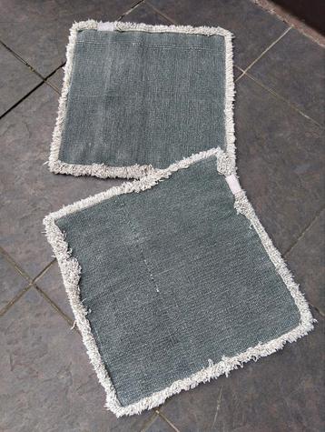 2 Interior Kussenhoezen Groen/Grijs beschikbaar voor biedingen