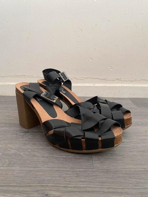 Nieuwe Yokono zwarte leren peeptoe schoenen maat 39, Kleding | Dames, Schoenen, Nieuw, Schoenen met hoge hakken, Zwart, Verzenden