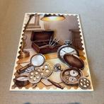 Kaart vintage gentelmen - creatief art 8 klokkenmaker, Hobby en Vrije tijd, Ophalen of Verzenden, Zo goed als nieuw, Overige thema's