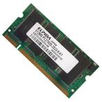 1x Elpida 512MB DDR-333 EBD52UD6ADSA-6B-E SODIMM PC2700 NON-, 1 GB of minder, Ophalen of Verzenden, Laptop, DDR