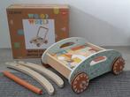 Vrolijke Blokkenkar - Babywalker jungle, Ophalen of Verzenden, Zo goed als nieuw, Rij- of Hobbelspeelgoed