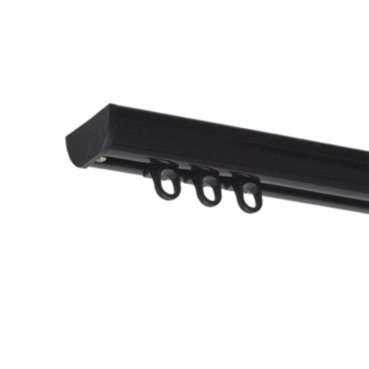Zwarte gordijnrails nieuw 71 cm, Huis en Inrichting, Stoffering | Gordijnen en Lamellen, Nieuw, Minder dan 100 cm, 50 tot 100 cm