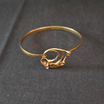 Mooi Hannu Ikonen armband, brons, rendiermos design, Finland beschikbaar voor biedingen