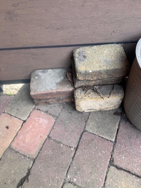 Stenen, Tuin en Terras, Ophalen, Gebruikt, Klinkers, 10 m² of meer