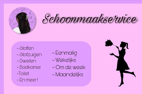 Breda Noord schoonmaakservice/huishoudelijke hulp aangeboden, Vacatures, Vacatures | Schoonmaak en Facilitaire diensten, MBO, Vanaf 5 jaar