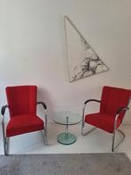 AFGEPRIJST: 2x Gispen 412 fauteuils, Huis en Inrichting, Ophalen, Gebruikt, 75 tot 100 cm, Stof