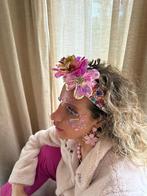 Glitter bloemenband voor carnaval, Ophalen of Verzenden, Nieuw, Carnaval, Accessoires