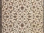 Vintage Persian wol vloerkleed Saphire floral pink 209x295cm, Persian Perzisch vintage oosters hype, Crème, Gebruikt, 200 cm of meer